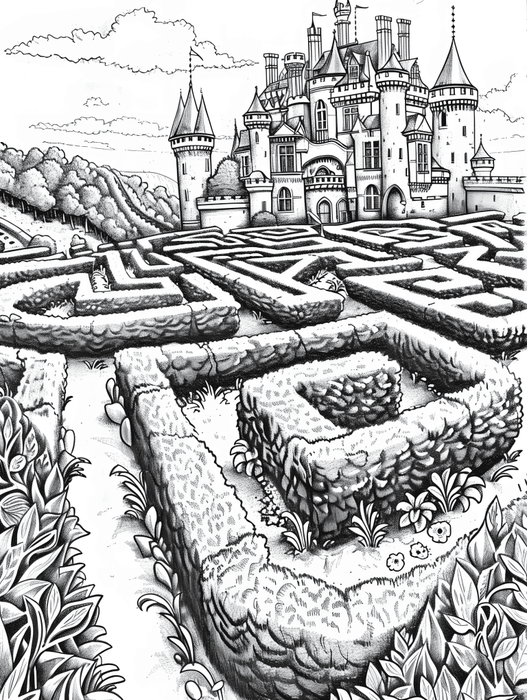 Castle With Maze Garden
