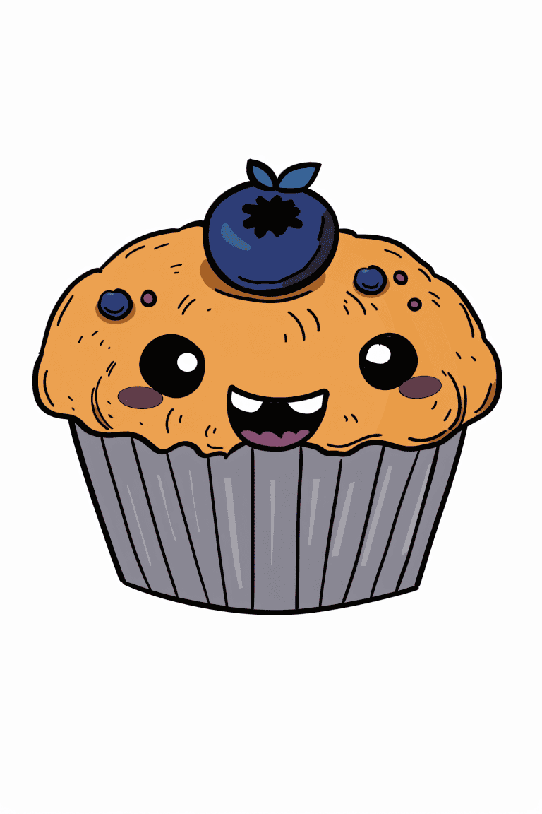 Funny Blueberry Muffin