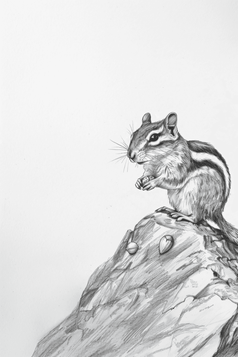 Chipmunk On A Rock