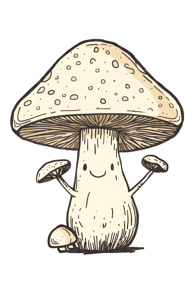 Cream Colored Mushroom