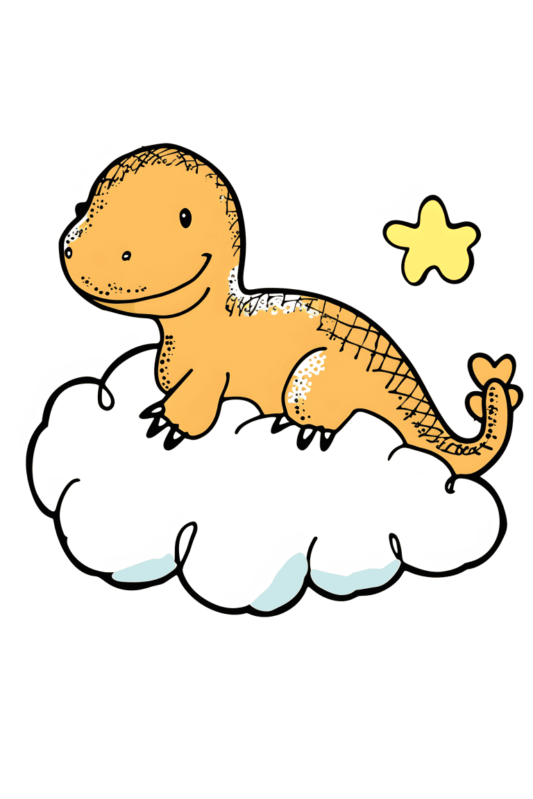 Daspletosaurus Sitting On A Cloud