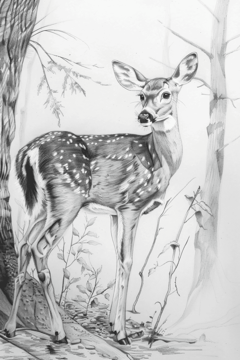 Deer In A Forest