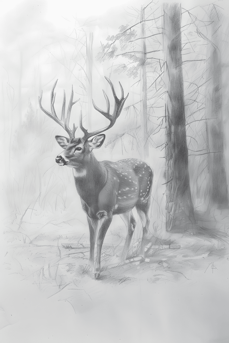 Deer In A Forest