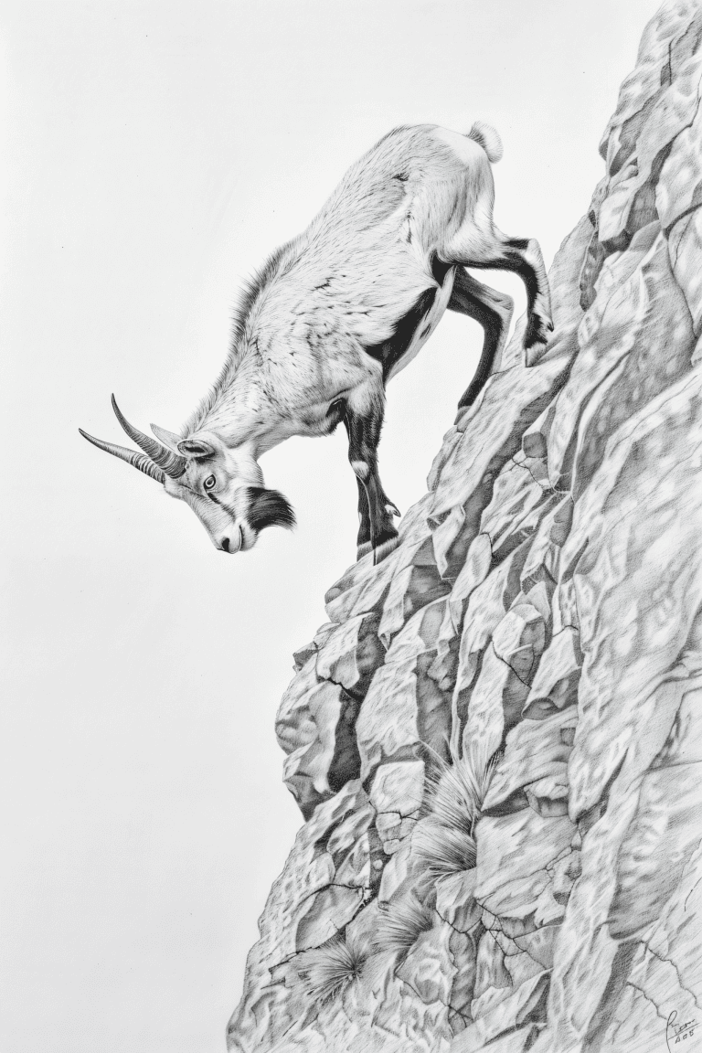 Determined Mountain Goat