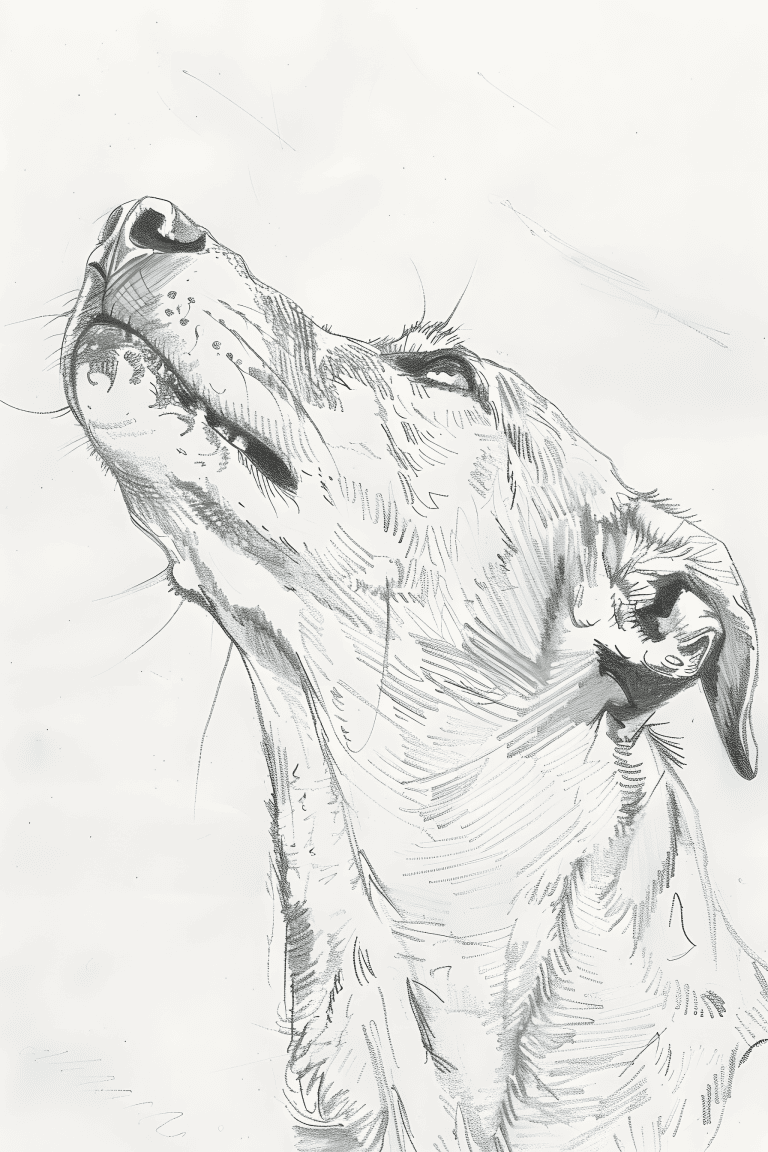 Dog Looking Up