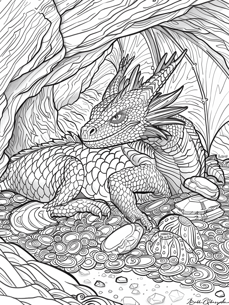 Dragon Surrounded By Treasure