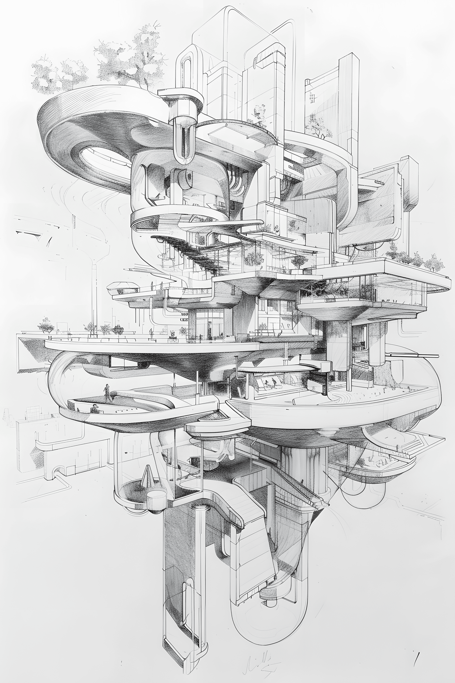 20 Futuristic Cityscape Drawing Ideas - Brighter Craft
