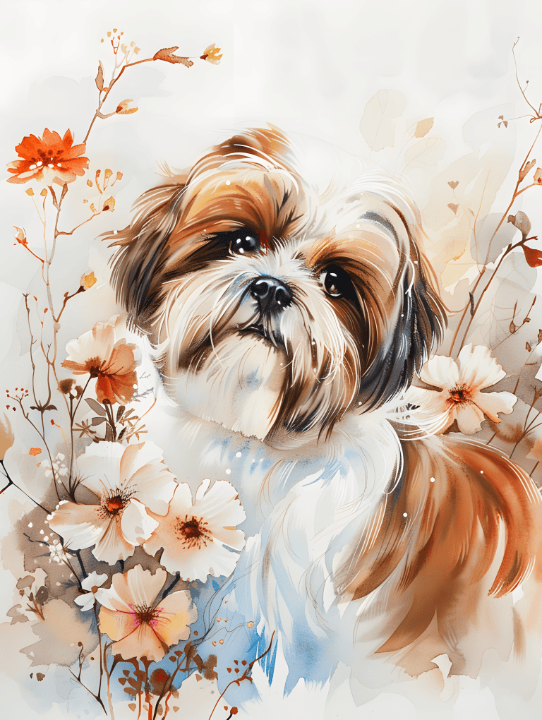 Fluffy Shih Tzu