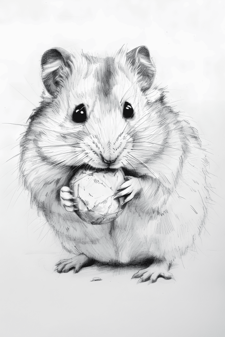 Hamster Stuffing It’s Cheeks