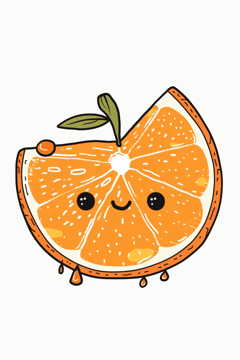 Cute Slice Of Orange