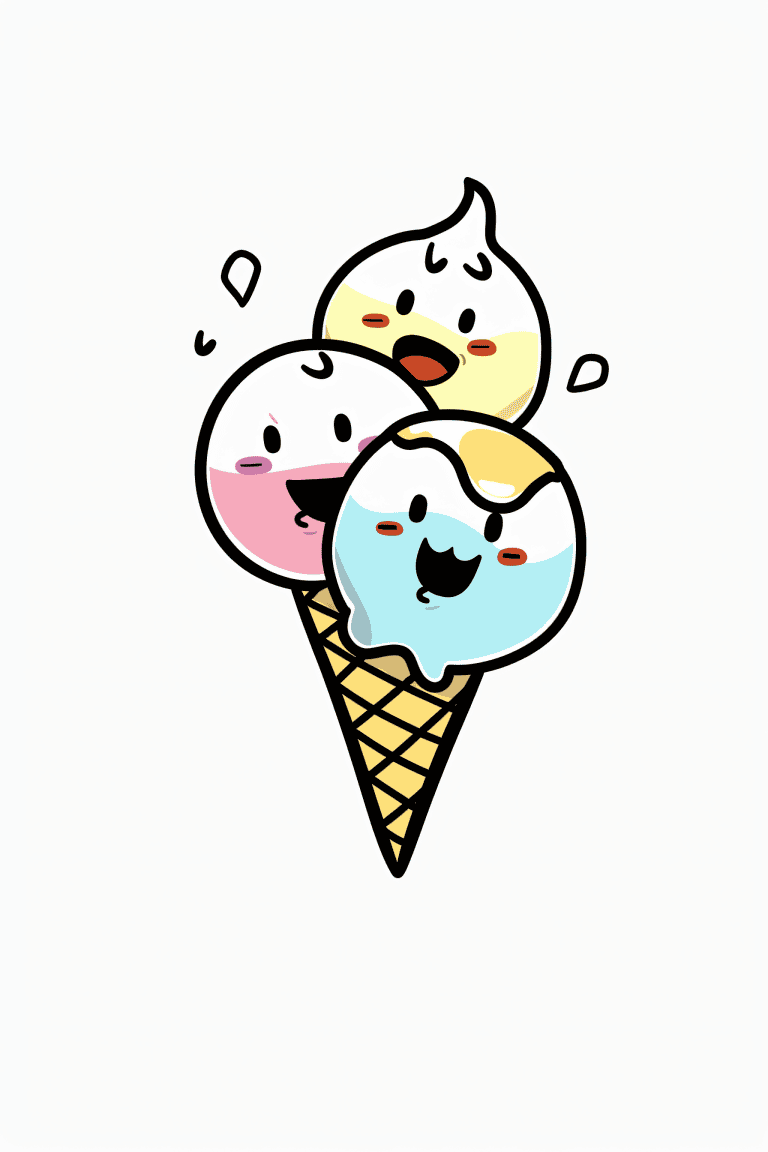 Three Scooped Ice Cream