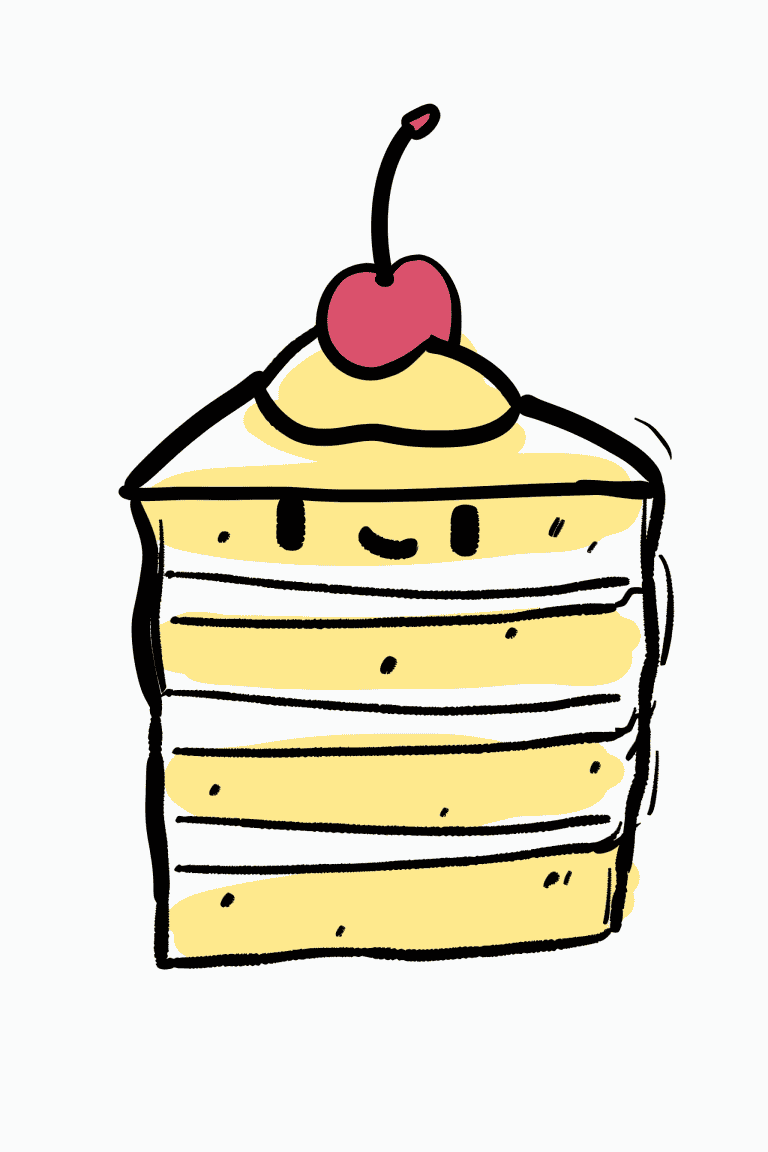 Smiling Slice Of Cake
