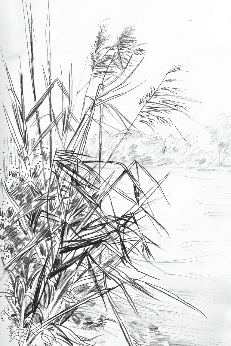 Reeds Rustling Beside A Lake