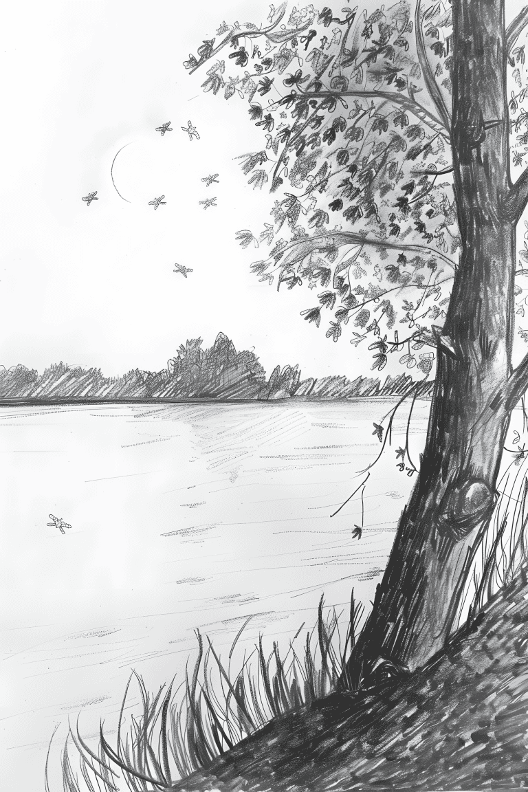 Lakeside In Twilight
