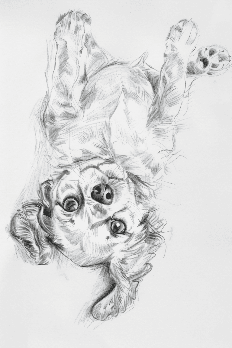 Puppy Lying On It’s Back