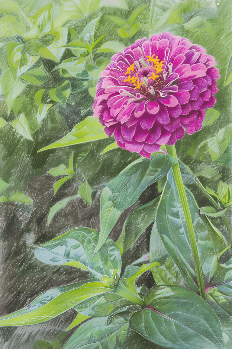 Magenta Zinnia