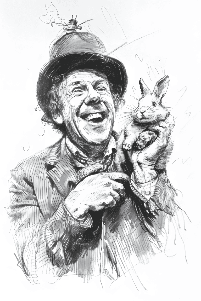 Magician Performing A Trick