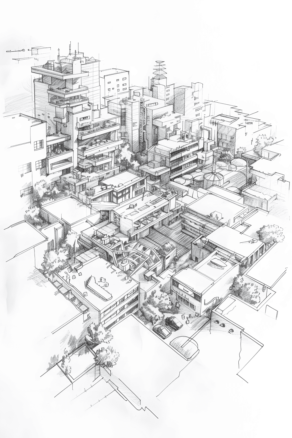 20 Futuristic Cityscape Drawing Ideas - Brighter Craft