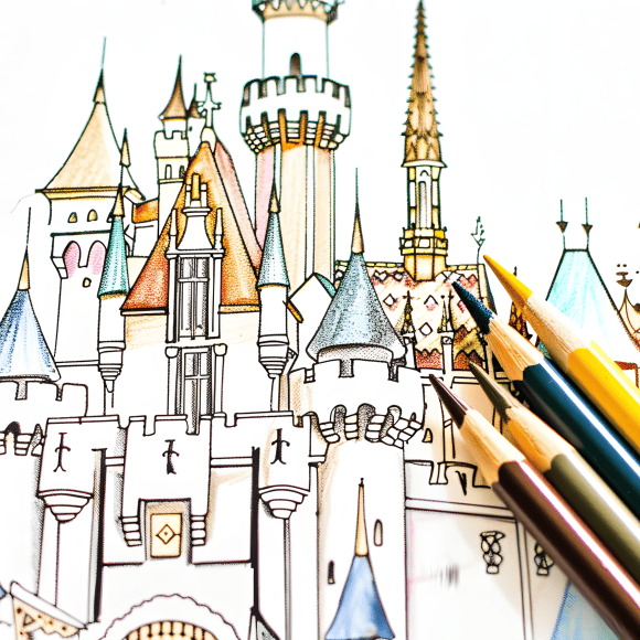 milkychoco04_a_coloured_pencil_that_is_next_to_a_castle_colouri_e5aad9ec-c299-436a-87ef-d0cd37488da6