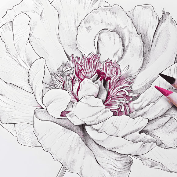 milkychoco04_a_coloured_pencil_that_is_next_to_a_peony_bold_bla_c6b9dae8-54bc-4459-aed5-bfaa6306f438