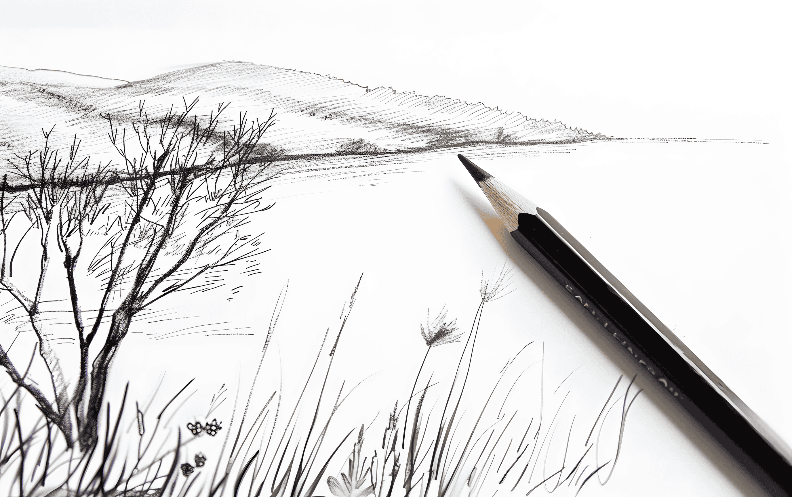 25 Serene Lakeside Landscape Sketches for Peaceful Vibes