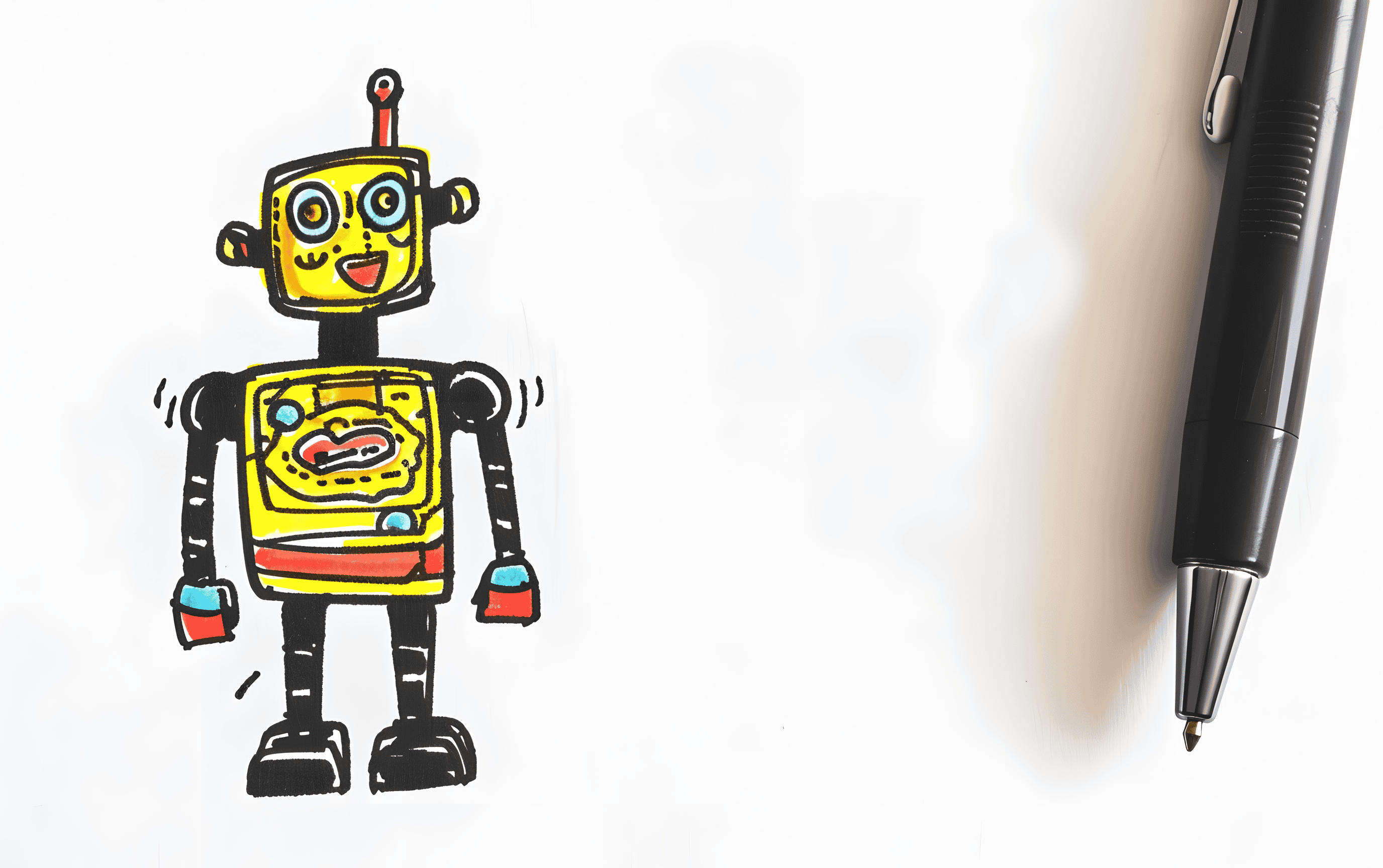 30 Quirky Robot Doodles to Spark Your Imagination