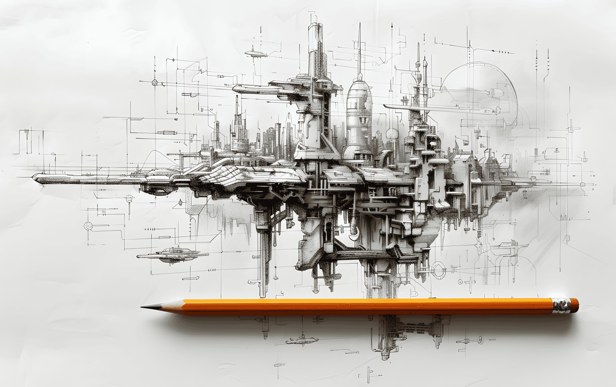 20 Futuristic Cityscape Drawing Ideas - Brighter Craft