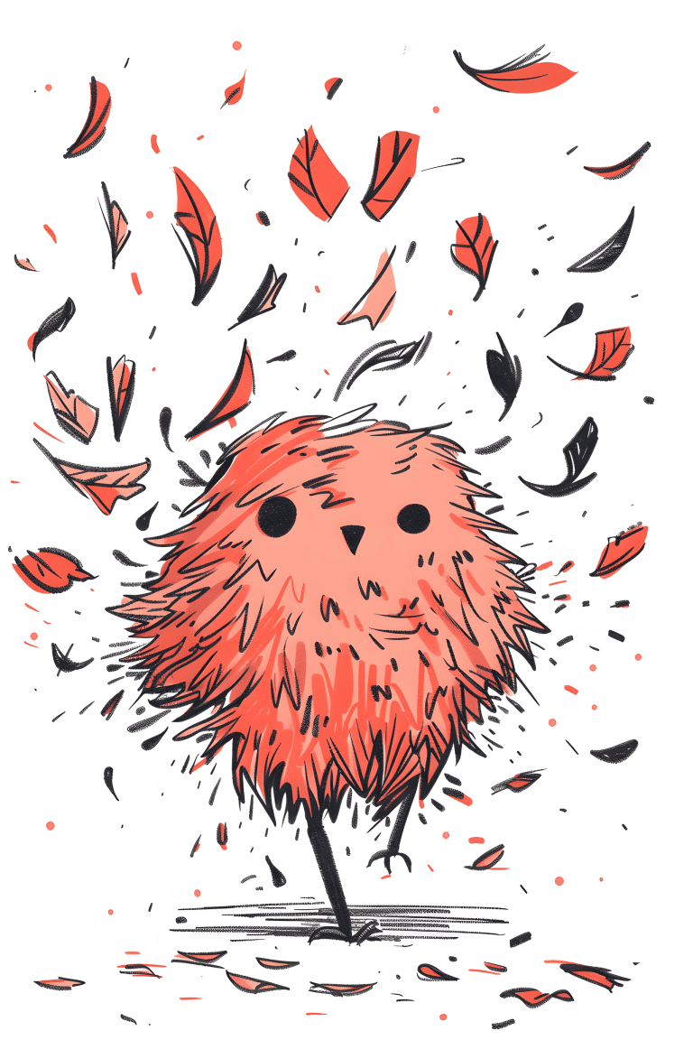 Monster Covered In Feathers