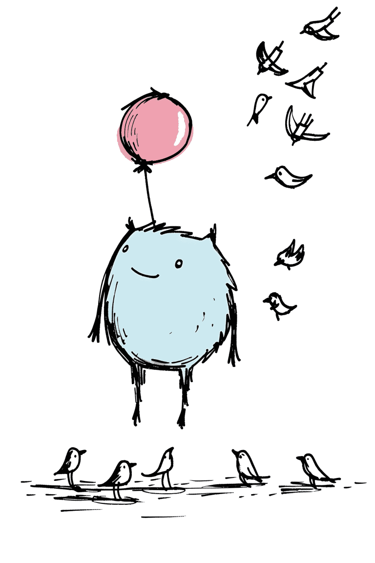Monster Tied To A Balloon