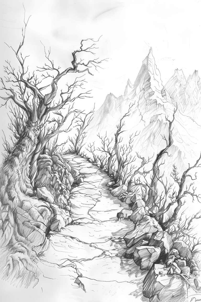 Narrow Mountain Path