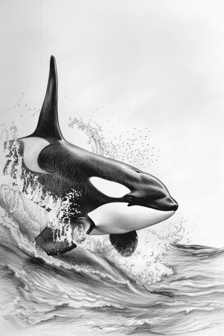 Orca Breaking The Ocean’s Surface