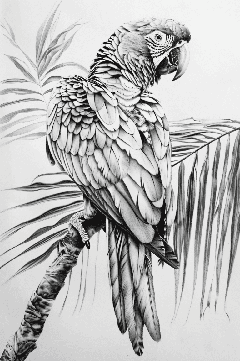 Parrot On A Branch