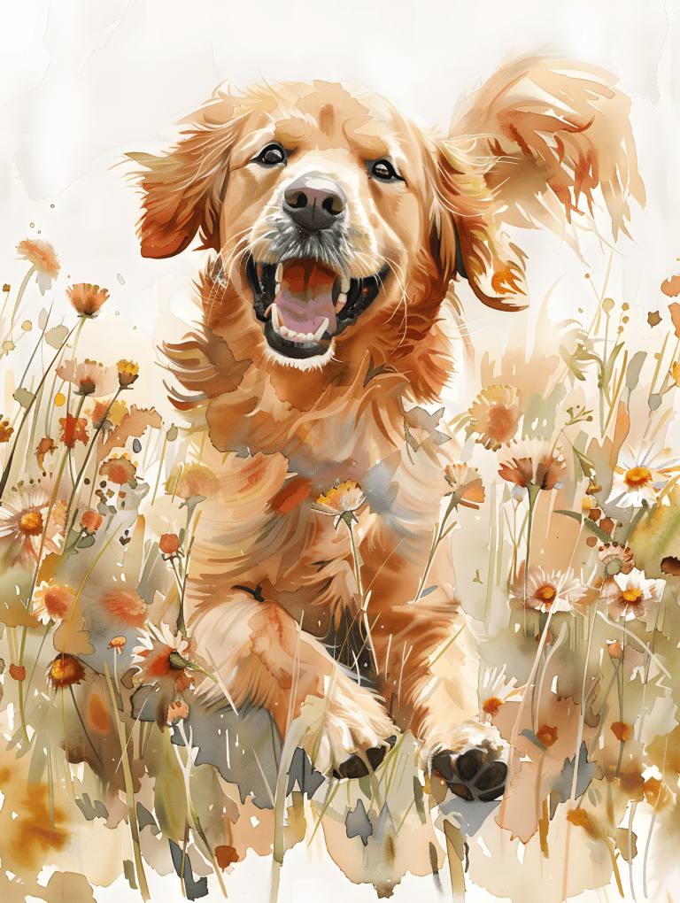 Playful Golden Retriever