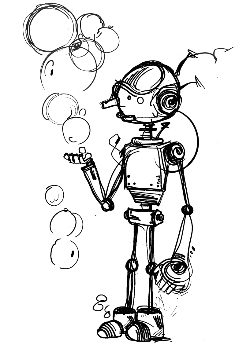 Robot Making Bubbles