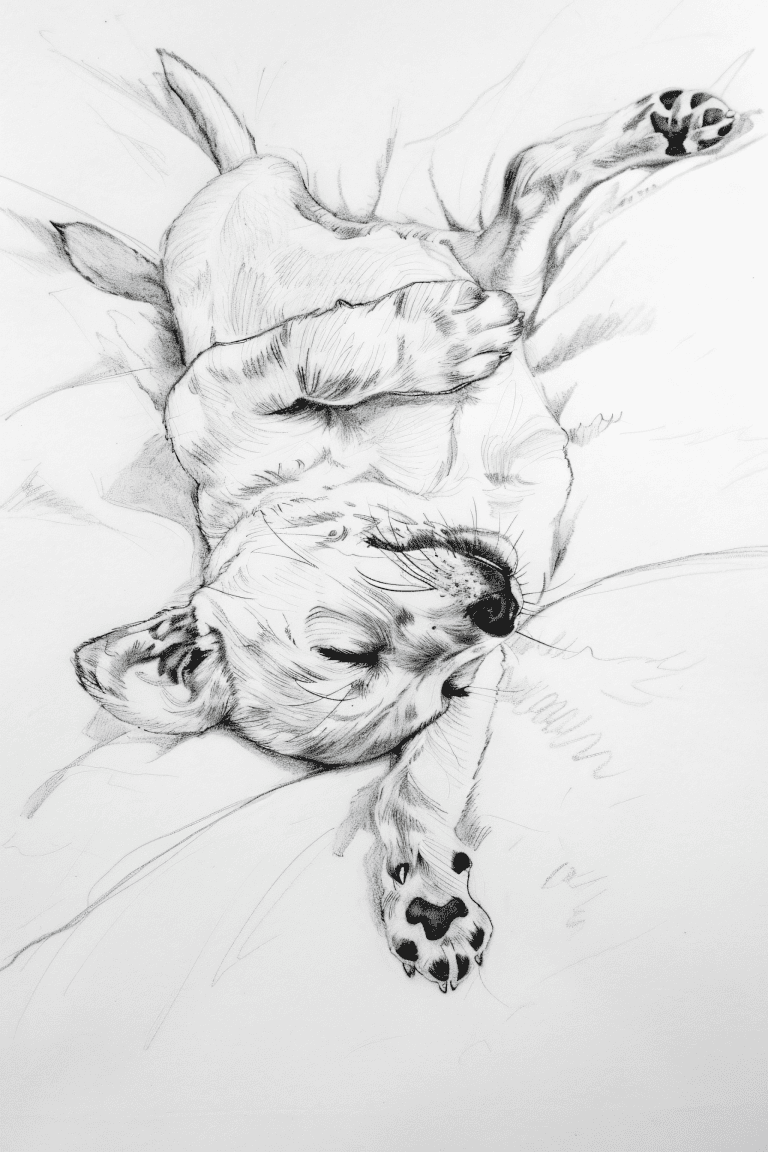 Puppy Rolling In Bed