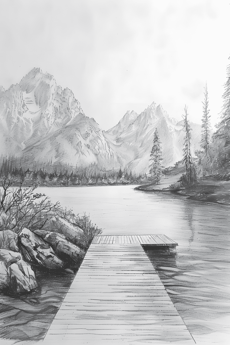 Serene Mountain Lake