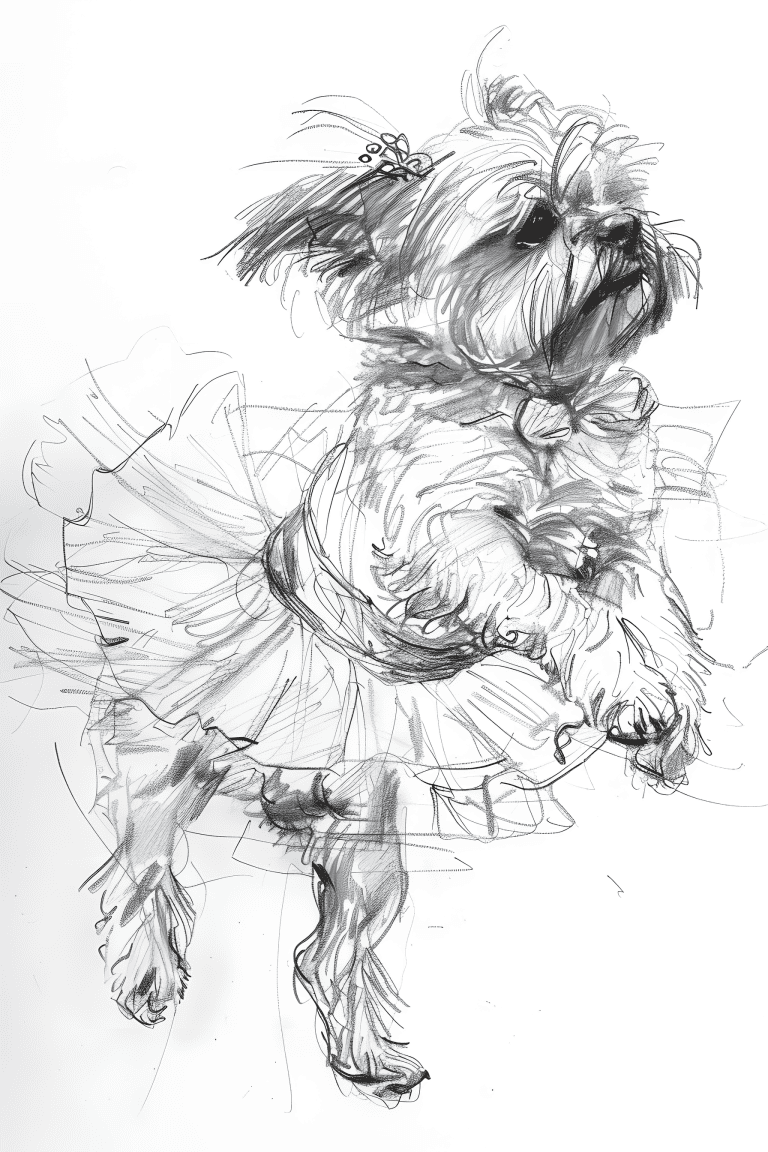 Dog Wearing A Tutu