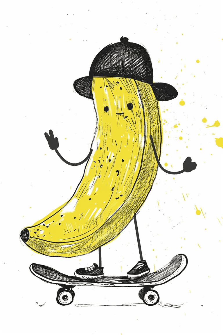 Banana Skateboarding