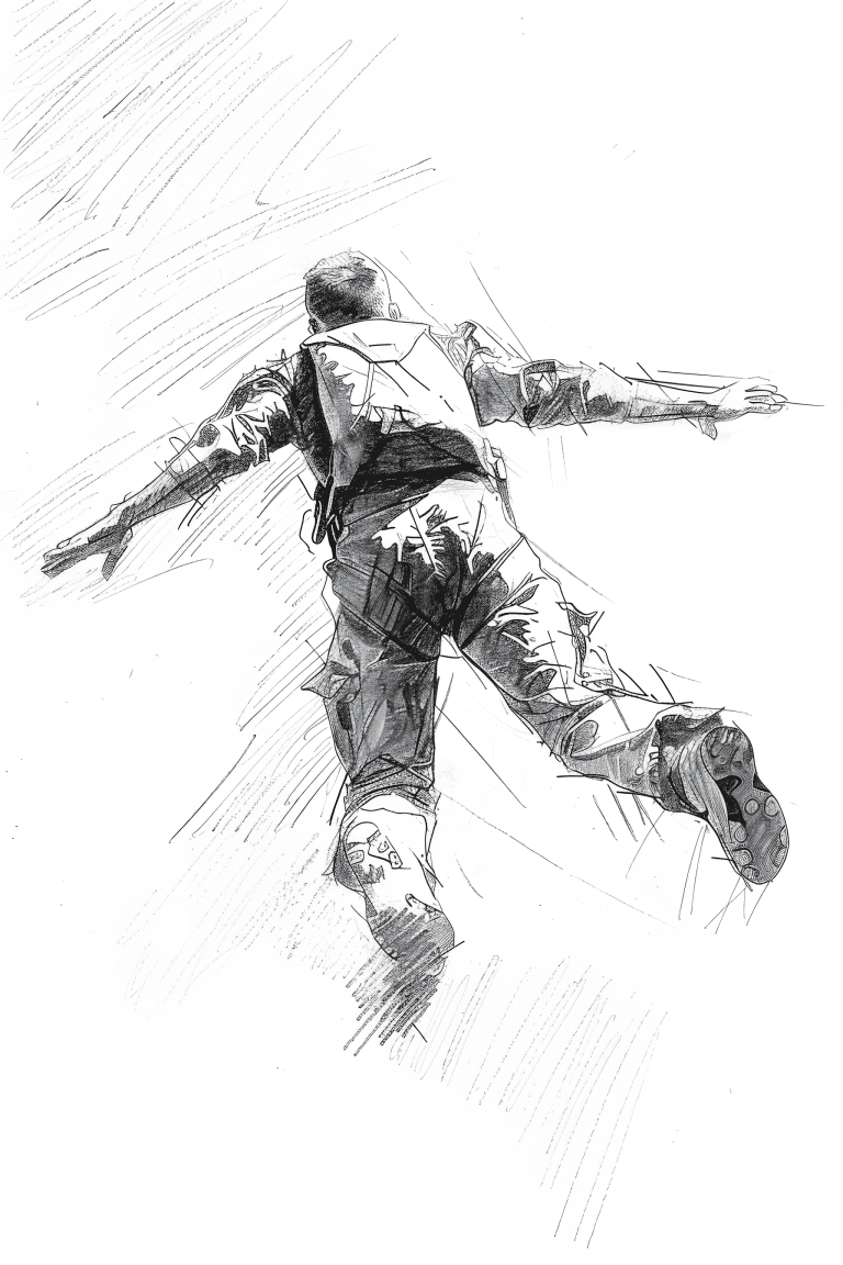 Skydiver In A Free Fall