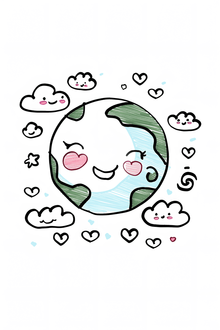 Smiling Planet Earth