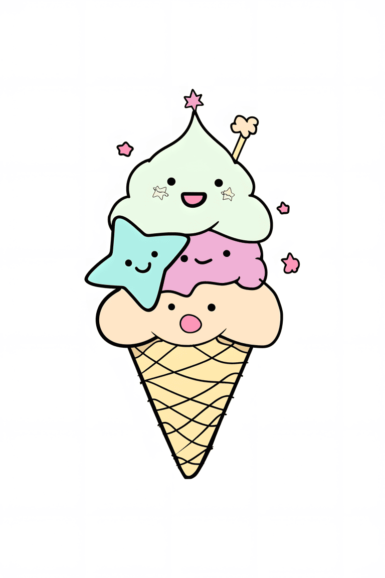 Space Themed Ice Cream