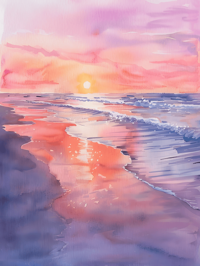 Sunset On A Beach