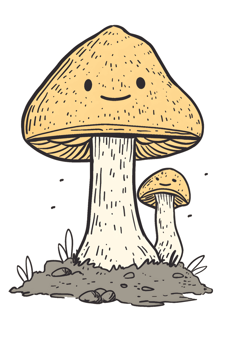 Tan Mushrooms
