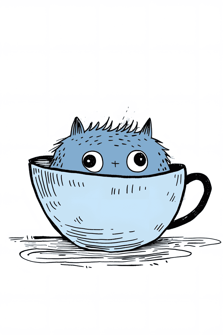 Tiny Monster In A Cup