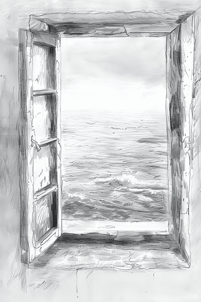 Window Overlooking The Sea