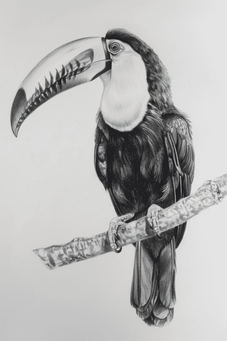 Toucan Perched On A Branch