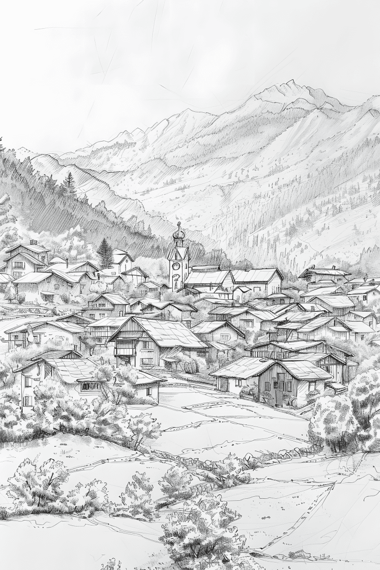 Tranquil Mountain Village