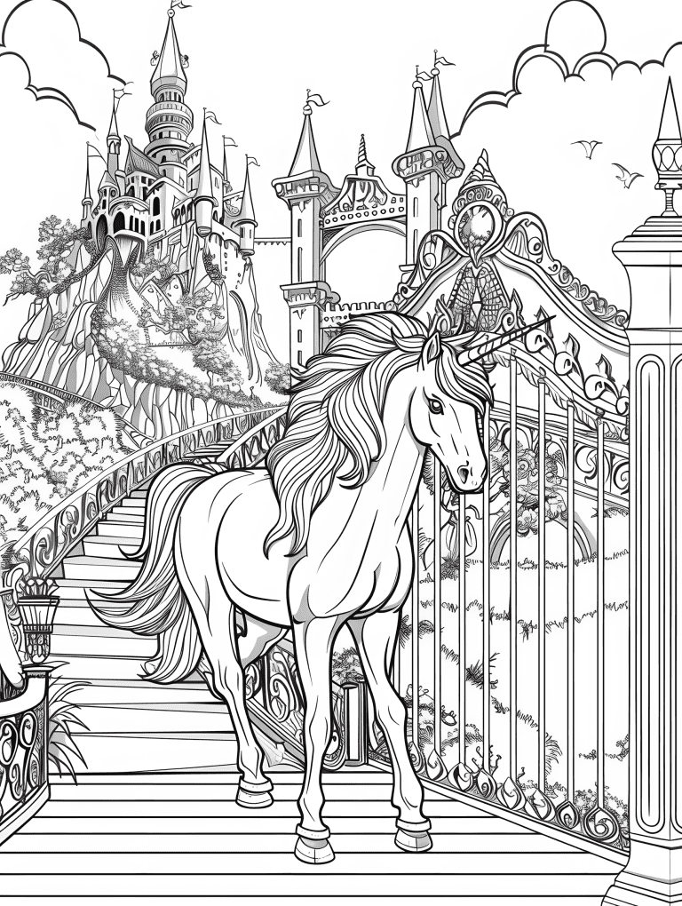 Unicorn In A Magical Kingdom