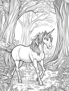 Unicorn Coloring Pages