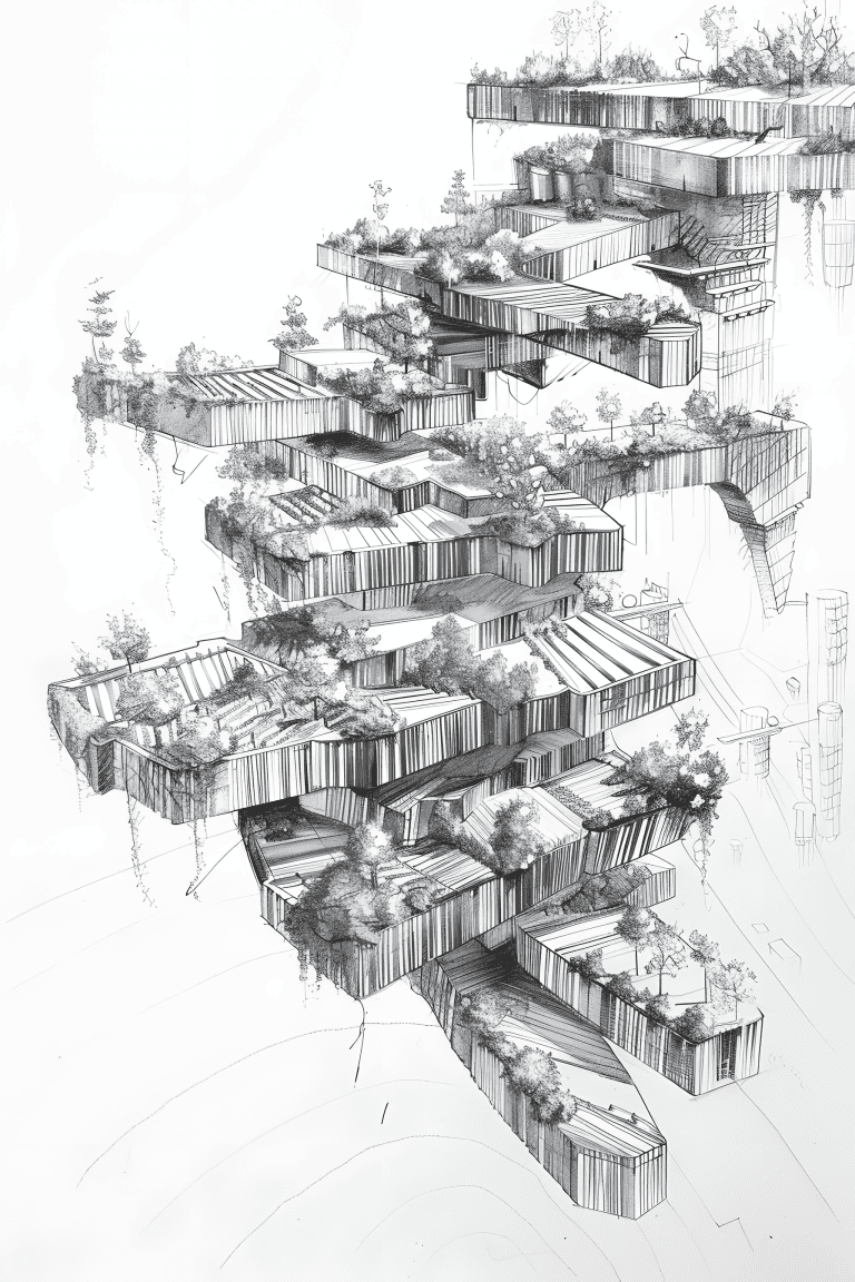 Vertical Agricultural Terraces